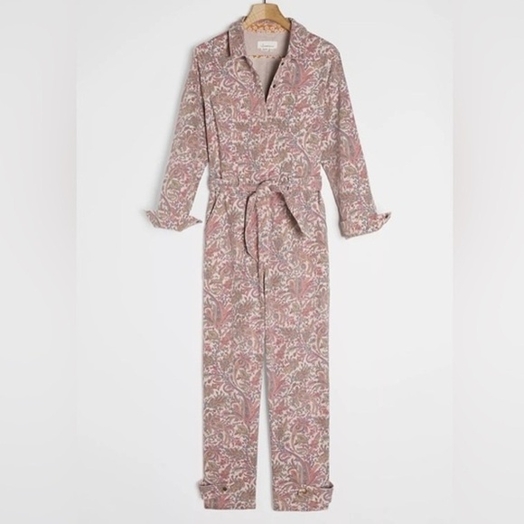 Anthropologie Paisley Jumpsuit sz S - Picture 3 of 10
